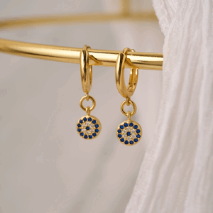 argollas mini ojo gold