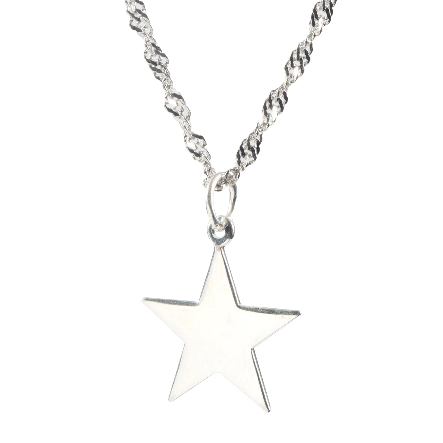 collar plata estrella xl - Imagen 3