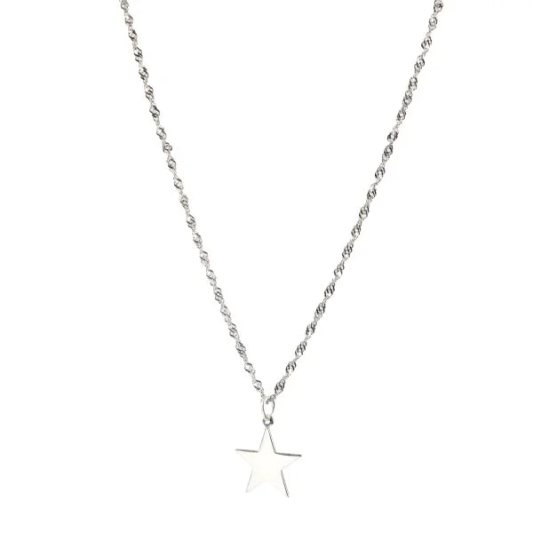 collar plata estrella xl - Imagen 2