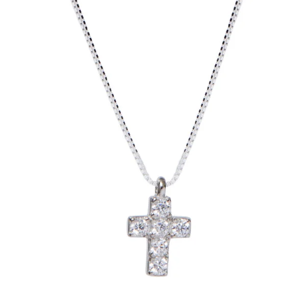 collar plata cruz - Imagen 3