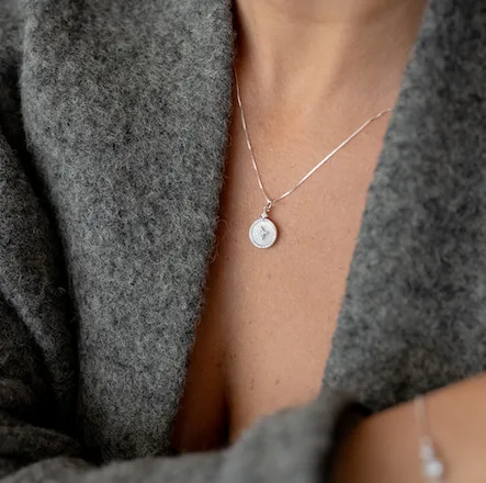 collar starlight nacar plata - Imagen 3
