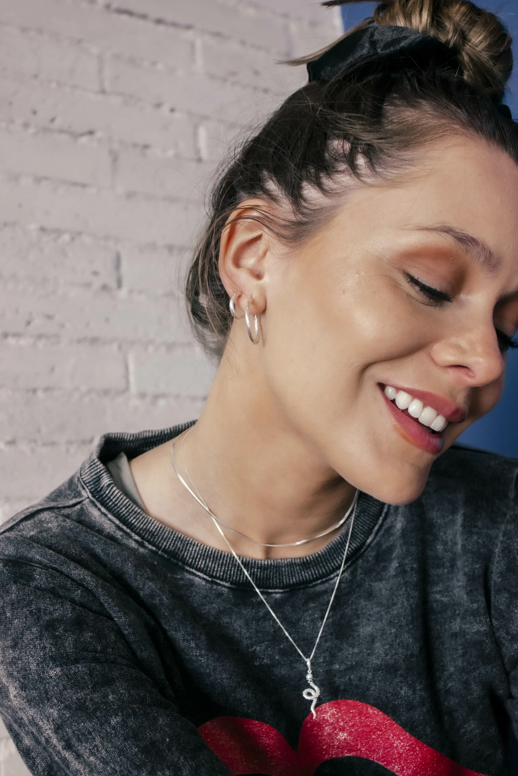 argollas plata gruesa 25mm - Imagen 2