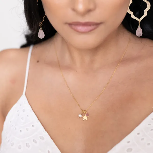collar star rose gold