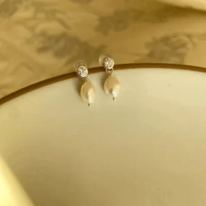 aros love perla plata