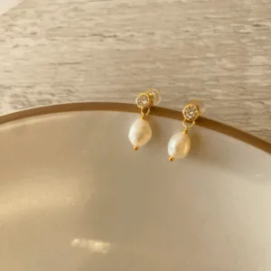 aros love perla plata gold
