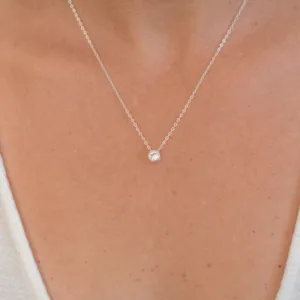 collar punto luz magic plata