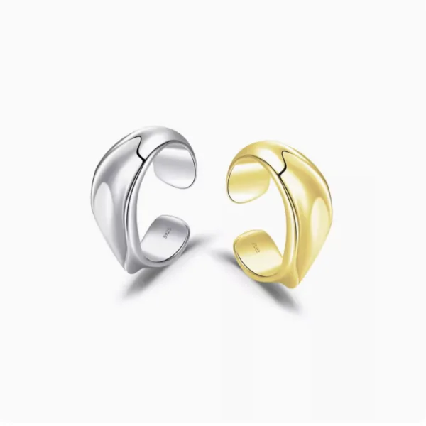 aros earcuff gold vermail - Imagen 2